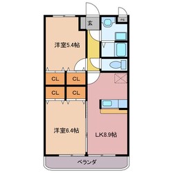 ピュアタウンⅠの物件間取画像